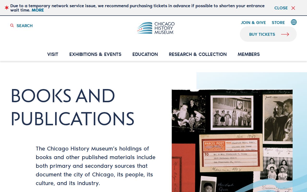 Chicago History Museum books and publications collection for city directory research
