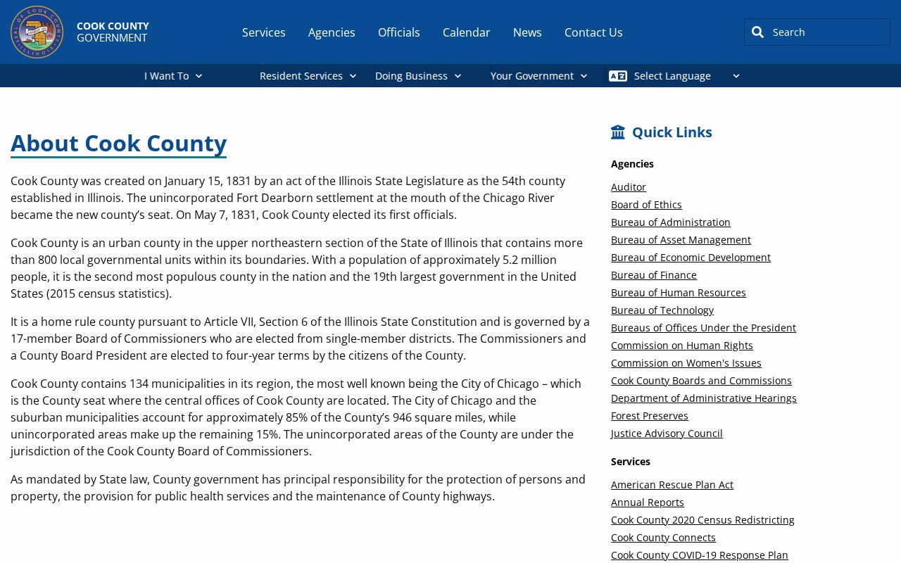 Cook County residents directory county overview