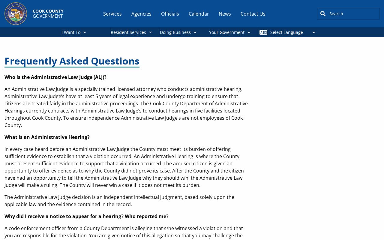 Cook County neighbors administrative records contact page