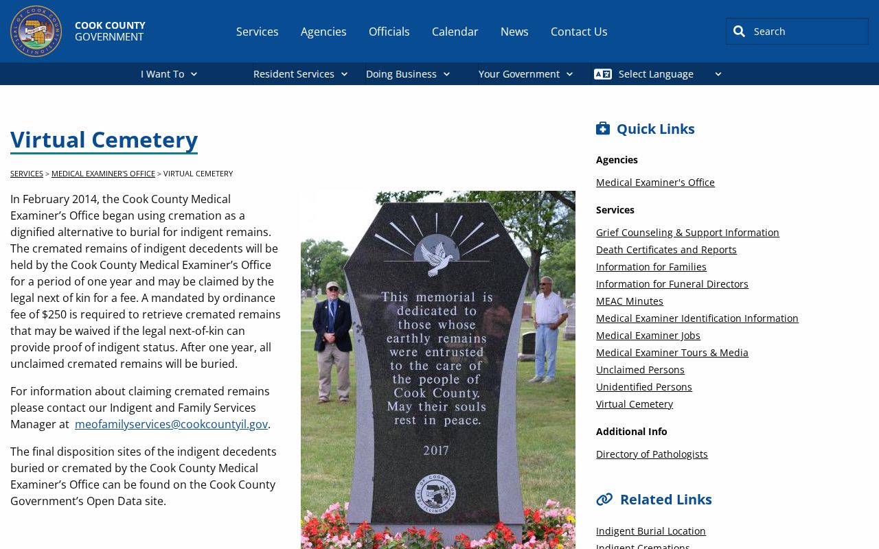 Cook County neighbors virtual cemetery history resource